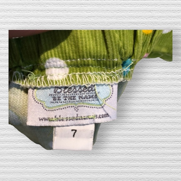 Blessed Be The Name Green Corduroy Skirt - Picture 2 of 4